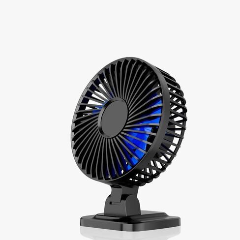 1pc Black USB Desktop Fan Plug-in Mini Quiet Fan 3-Speed Personal Cooling Fan for Home Office Desk Bedroom USB-Powered in Saudi Arabia