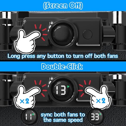 Car Fans for Backseat for Kids,Rechargeable Car Backseat Fan for Car Back Seat in Saudi Arabia