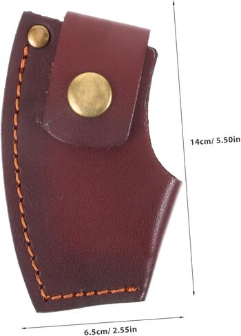 STOBOK Leather Axe Protector Cover Portable Hatchet Head Sleeve Sturdy Protection for Camping and Outdoors Compatible Standard Axes in Saudi Arabia