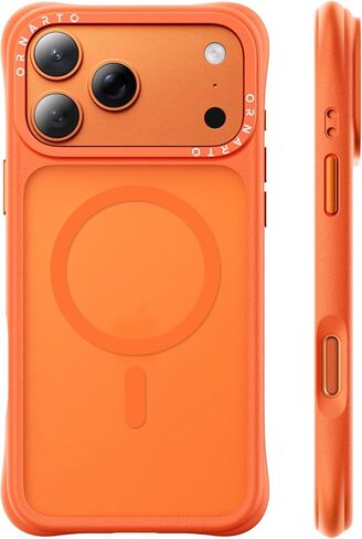 حافظة ORNARTO المغناطيسية لهاتف iPhone 17 Pro Max، حماية من السقوط بدرجة عسكرية 20 قدمًا، متوافقة مع MagSafe، حافظة هاتف نحيفة شفافة غير لامعة مضادة للصدمات لهاتف iPhone 17 Pro Max 6.9 بوصة، وردي طباشيري in Kuwait
