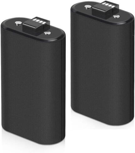 Kit 2 Rechargeable Batteries Capacity 8800mAh + 2 USB Charger Cables Compatible with Xbox One S/X in Saudi Arabia