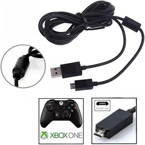 Kit 2 Rechargeable Batteries Capacity 8800mAh + 2 USB Charger Cables Compatible with Xbox One S/X in Saudi Arabia