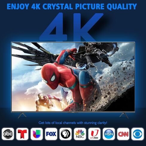 2026 Upgraded TV Antenna Indoor,TV Antenna for Smart TV 3500+ Miles Range, TV Antenna for Local Channels with 360° Signal Booster Supports 4K 8K 1080p All TVs-Digital TV Antennas 25FT Coaxial Cable in Saudi Arabia