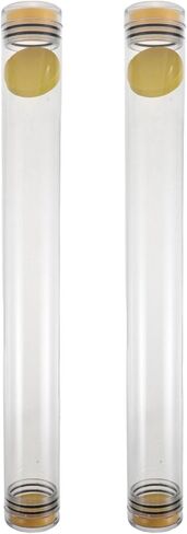 2pcs Fishing Float Tube: Transparent Storage Tube - Shockproof Float Protector with End Caps - Portable Travel Container for Bobbers Wagglers in Saudi Arabia