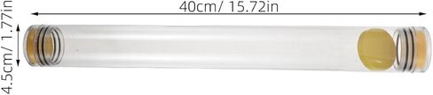2pcs Fishing Float Tube: Transparent Storage Tube - Shockproof Float Protector with End Caps - Portable Travel Container for Bobbers Wagglers in Saudi Arabia