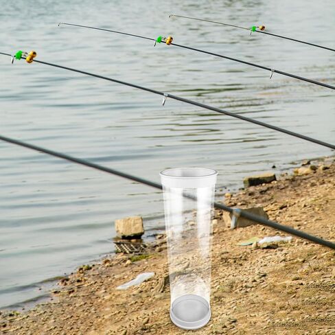 Mikinona Clear Float Storage Tube: Fishing Bait Bucket, Plastic Float Tube for Precise Dobber Adjustment, Holders for Tackle Packaging Organization Fishing Accessory in Saudi Arabia