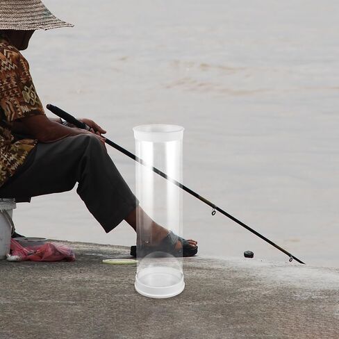 Mikinona Clear Float Storage Tube: Fishing Bait Bucket, Plastic Float Tube for Precise Dobber Adjustment, Holders for Tackle Packaging Organization Fishing Accessory in Saudi Arabia