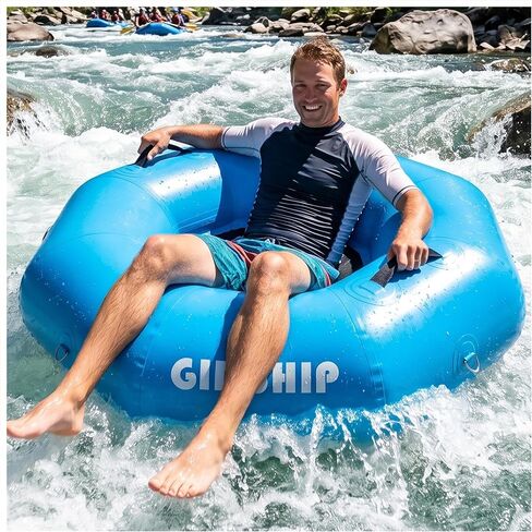 Inflatable River Tube Octagon Heavy Duty PVC Water Float for Adults Professional 8-Sided Lake Raft with Mesh Bottom & Reinforced Handles Linkable Design for Lake, River, Whitewater in Saudi Arabia