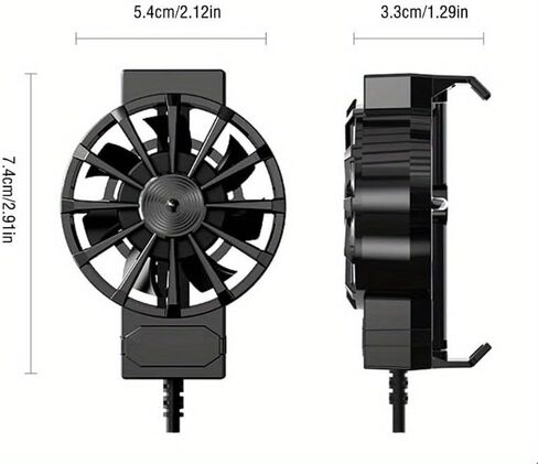 Portable Mobile Phone Cooling Fan, Phone Cooler, Phone Fan Temperature Reducer, A Must-have Gadget For Gaming and Live Streaming in Saudi Arabia
