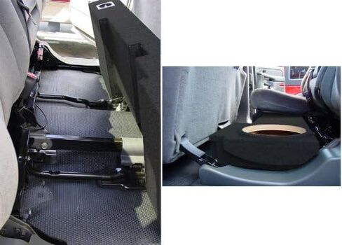 اتصال الصوت الأمريكي GM2X12-AV-ECL-US متوافق مع شاحنة Chevy Silverado 2500HD Crew Cab Truck 2002-2013 12 بوصة حاوية صندوق فرعي و43C124 150W RMS 4 أوم مزدوج 12 بوصة مضخم صوت in Saudi Arabia