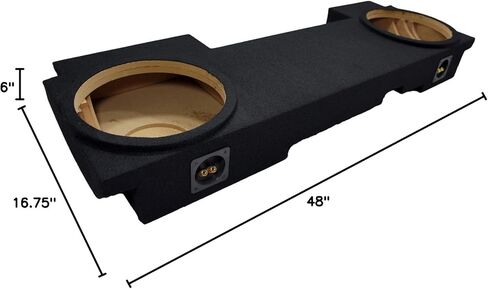 Harmony Audio متوافق مع 2002-2013 GMC Sierra HD Crew Truck Kicker Bundle CompR CWR12 Dual 12" Sub Box Enclosure & Harmony HA-A1500.1 Amp in Saudi Arabia