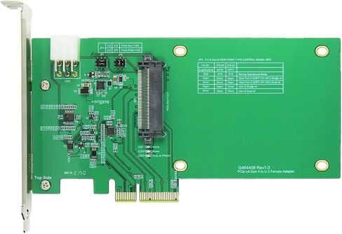 كابلات Micro SATA|PCIe x4 Gen4 إلى U.3 Gen-Z (SFF-8639) AIC in Saudi Arabia