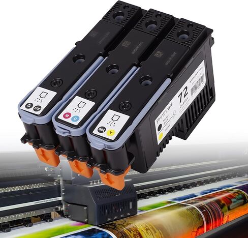 𝑼𝒑𝒅𝒂𝒕𝒆𝒅 11 Printhead Compatible for HP 11 Designiet 100 120 500 800 Business Inkjet 1100 1200 C4810A C4811A C4812A C4813A Printer Replacement Part, with New Chips 11 Printhead (4PK-BCMY) in Saudi Arabia