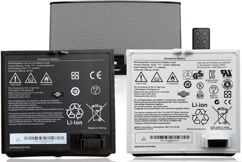 CQCQ 300769-003 Battery for Bose Sounddock Portable Digital Music System SoundLink Air Series 300769-001 300769-004 300769-002 300770-001 4ICR19/66 (16.8V 32Wh/2200mAh) (White) in Saudi Arabia
