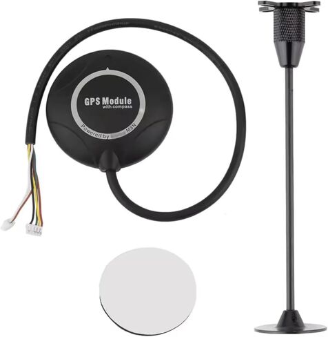 JeeFly M8N GPS Module Built-in Compass with GPS Antenna Mount for Pixhawk Flight Controller,GNSS Receiver,Support GPS GLONASS Galileo BeiDou for FPV Drones RC Robots in Saudi Arabia