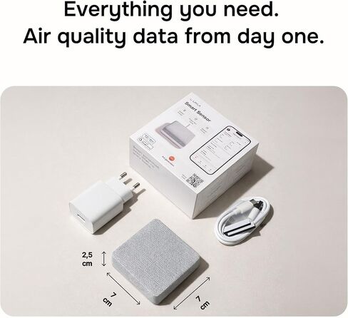 Layla Smart Home Agent — 9-in-1 Smart Sensor, Noise & Motion Detector, Air Quality Monitor with CO2, bVOC, Humidity & Energy Tracking | AC Controller, Works with Alexa & Google Home | No Subscription in Saudi Arabia