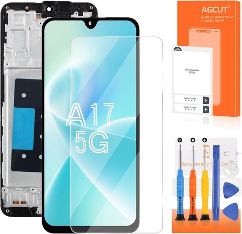 INCELL for Samsung Galaxy A17 5G Screen Replacement for Samsung A17 4G/5G LCD Display A175F A175M SM-A176B, SM-A176B/DS LCD Digitizer Screen Touch Assembly Repair Part with Frame in Saudi Arabia