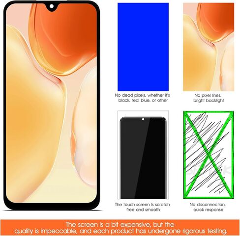INCELL for Samsung Galaxy A17 5G Screen Replacement for Samsung A17 4G/5G LCD Display A175F A175M SM-A176B, SM-A176B/DS LCD Digitizer Screen Touch Assembly Repair Part with Frame in Saudi Arabia
