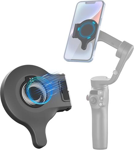 حامل مغناطيسي سريع الفك لـ DJI Osmo Mobile 8P/8/7P/7، مشبك خلفي للهاتف محول مغناطيسي لملحقات DJI Osmo Mobile 8P/8/7p/7، حامل مغناطيسي مزدوج الجوانب، اتصال مسار نشط سلس in Kuwait