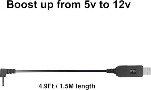 Car Charger Cable Fit for Furrion FOS07TADS Vision S Monitor, Replacement for Hitch Wireless Backup Camera 7 Inch Screen Display FOS48TA-BL FOS48TAPK-BL USB to DC Car Monitor Power Supply Cord in Saudi Arabia