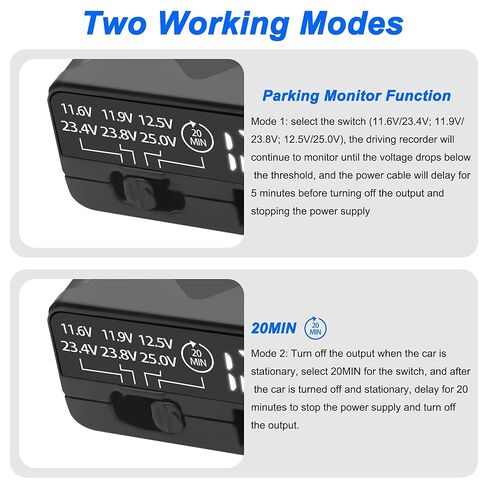 xmsjsiy obd كابل الطاقة لكاميرا داش 90 درجة الزاوية اليمنى نوع c إلى obd كابل مراقبة وقوف السيارات 12 فولت - 24 فولت إلى 5 فولت مجموعة أسلاك كاميرا لوحة القيادة مع عرض الجهد وحماية الجهد المنخفض - 3.5 متر / 11.48 قدم in Saudi Arabia