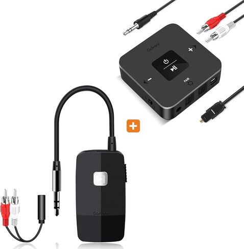 Golvery Bluetooth 5.3 Receiver and Transimtter, Wireless Bluetooth AUX Adapter for TV/PC/CD/MP3/PS4/Home Theater/Speaker w/ 3.5mm AUX and RCA Jack, Low Latency Audio, 2 Devices Pairing in Saudi Arabia