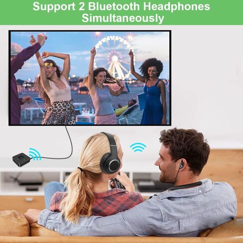 Golvery Bluetooth 5.3 Receiver and Transimtter, Wireless Bluetooth AUX Adapter for TV/PC/CD/MP3/PS4/Home Theater/Speaker w/ 3.5mm AUX and RCA Jack, Low Latency Audio, 2 Devices Pairing in Saudi Arabia