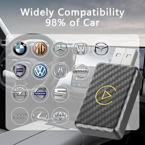 محول CarPlay لاسلكي 2 في 1 ومحول Android Auto - متوافق مع 98% من المركبات التي تدعم CarPlay (iOS 9+) - التوصيل والتشغيل، الاتصال التلقائي in Kuwait