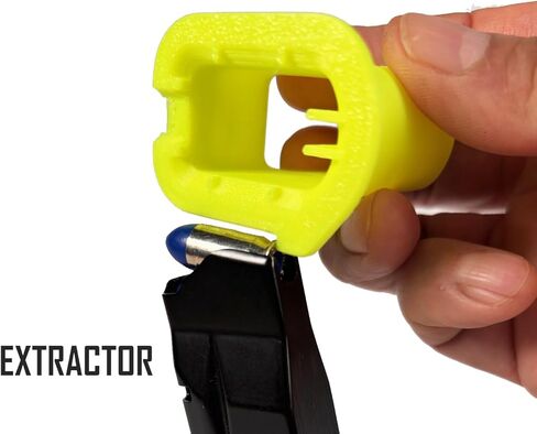Magazine Speed Loader Compatible with S&W Bodyguard 2.0, Ruger LCP 380 Max. No More Sore Fingers. Quickie Loader - HiViz Yellow in Saudi Arabia