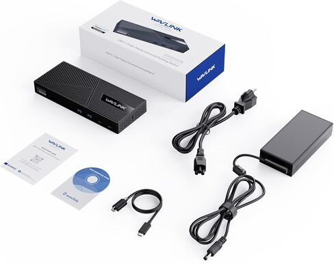 WAVLINK Displaylink Docking Station 3 Monitors with 130W Power Delivery, 10Gbps USB for MacBook (M1-M5, Neo) & Windows, USB-C(3 HDMI, 2 DisplayPort, 2 USB-C, 4 USB3.1, Ethernet, Audio) in Saudi Arabia