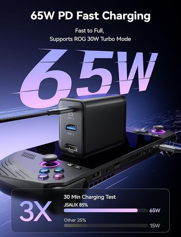 JSAUX 65W Switch Dock with 4K@60Hz HDMI, 65W PD Fast Charging, USB A Port, USB C TV Docking Station Compatible with Switch/Steam Deck/ROG Ally/Samsung/iPad/MacBook and More - OmniCentro Charger Dock in Saudi Arabia