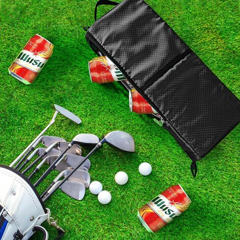 Golf Cooler Bag Golf Cooler Sleeve - Holds 6 Beer Cans or 2 Wine Bottles Cold Golf Accessories Gifts for Men Dad Husband, Insulated Beer Cooler for Golfing, Beach Days, Picnic in Saudi Arabia