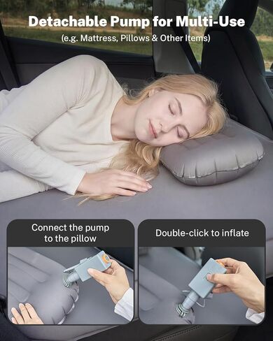 Gonex Foam Mattress for Tesla Model Y 2020-2026 Juniper, Inflatable 4" Air & Foam Bed with Cordless Pump, 78"x54" Full Size, Foldable & Fits in Frunk, Perfect for Roadtrips, Camping & Naps in Saudi Arabia