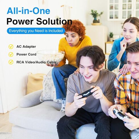 سلك طاقة Sirmpuna وكابل AV لجهاز PS2، شاحن محول طاقة تيار متردد لوحدة تحكم الألعاب PlayStation 2 Slim A/C 70000، مجموعة بديلة للشحن الآمن مع حماية من الحرارة الزائدة in Kuwait