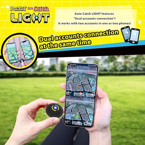 Brook Pocket Auto Catch Light-Dual Account Auto Catcher for Pocket Monster, Smallest & Lightest Auto Catch Device, Fast Auto Spin & Catch for iOS & Android(Renewed) (Renewed) in Saudi Arabia