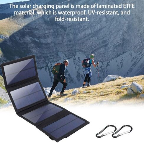 Solar Panels10W Portable Foldable Solar Charger with 5V Type-C Fast Charging Compatible with, Power Banks, Perfect for Camping, Hiking, Outdoor in Saudi Arabia
