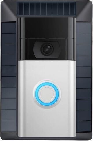 شاحن بالطاقة الشمسية متوافق مع جرس الباب بالفيديو من Ring (إصدار 2020)، منفذ Micro USB فقط، ليس لمنافذ USB-C أو 2-Prong، لوحة شمسية مقاومة للماء للطاقة المستمرة in Kuwait