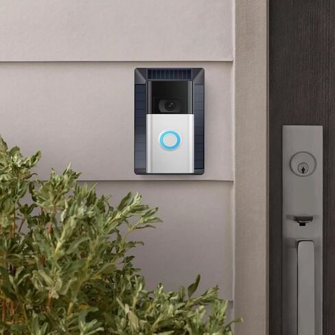 شاحن بالطاقة الشمسية متوافق مع جرس الباب بالفيديو من Ring (إصدار 2020)، منفذ Micro USB فقط، ليس لمنافذ USB-C أو 2-Prong، لوحة شمسية مقاومة للماء للطاقة المستمرة in Kuwait