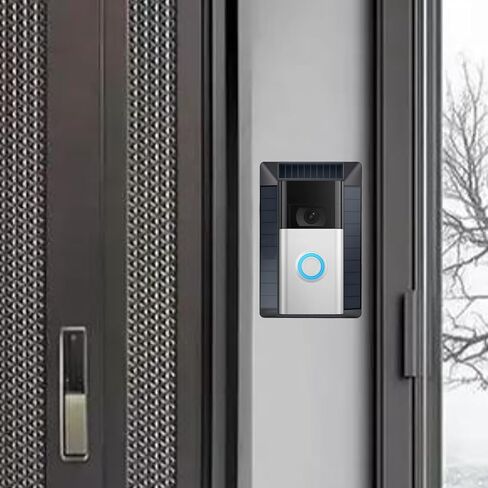 شاحن بالطاقة الشمسية متوافق مع جرس الباب بالفيديو من Ring (إصدار 2020)، منفذ Micro USB فقط، ليس لمنافذ USB-C أو 2-Prong، لوحة شمسية مقاومة للماء للطاقة المستمرة in Kuwait
