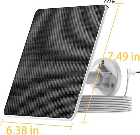 Solar Panels for Ring Camera Outdoor 5W Solar Panel Charger with USB-C&Plug for Spotlight Cam Plus&Stick Up Cam Pro.Waterproof IP65 360°Adjustable 9.8ft Cable (White) in Saudi Arabia