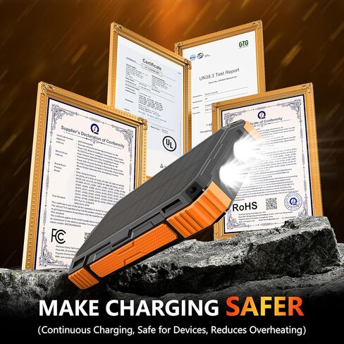 Solar Charger Power Bank– Clearance! 20000mah 15W Wireless Charger with PD22.5W Fast Charging Port, Portable Solar Panel Charger, Phone Charger Built-in 4 Cables– Only $19.99 in Saudi Arabia