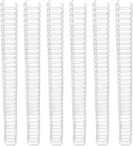 Fafeicy Double Loop Wire Binding Spine, Nylon Coated, 50pcs 19mm Diameter, 34 Loops, Perfect for Office Documents, Presentations and Reports (Black) in Saudi Arabia