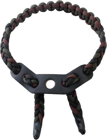 HME Archery Bow Hunting Braided Austable Full Grain Leather Yoke Paracord Wrist Sling in Saudi Arabia
