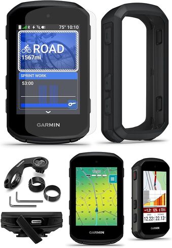 Garmin Edge 550 Compact GPS Cycling Computer Bundle - Vivid Color Display, Bike-Specific Mapping, Advanced Training & Performance with PlayBetter Silicone Case (Black) & HD Screen Protectors in Saudi Arabia
