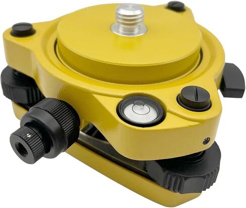 Tribrach أصفر مع عمود بصري ومحول ثابت، حامل خيط 5/8x11 للمحطة الشاملة، جهاز استقبال GPS GNSS، عمود المنشور، ملحق مسح ثلاثي القوائم in Kuwait