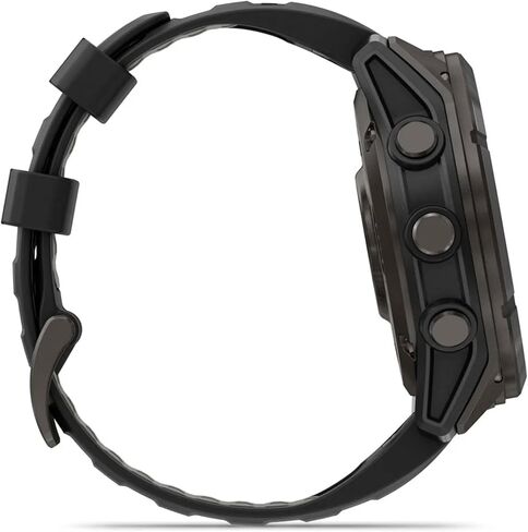 Garmin fēnix 8 Pro، شاشة MicroLED، 51 مم، ساعة ذكية Premium Multisport GPS مع تقنية inReach، Sapphire، DLC Titanium Bundle مع GPS City Microfiber Cloth وقبعة (010-03380-00) in Saudi Arabia