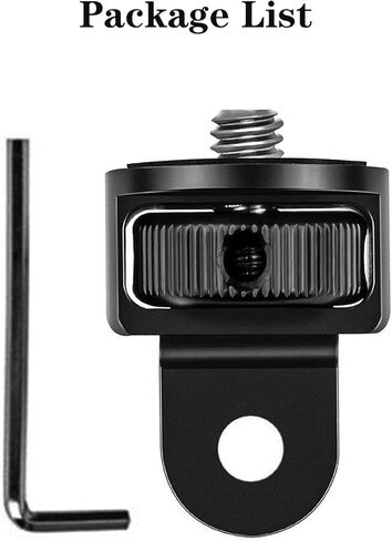 Aluminum Alloy Tripod Adapter, 1/4"-20 Conversion Mount Adapter, Compatible with GoPro, for Insta360, for DJI Osmo Action, and Standard 1/4" Thread Accessories in Saudi Arabia