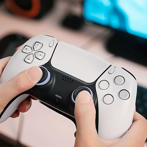 YOKRWO 4 مجموعات حلقات دقيقة مساعدة لملحقات PS5، وملحقات الألعاب لجهاز PS4، وPS5، وXbox s/x (أسود/أرجواني) in Kuwait