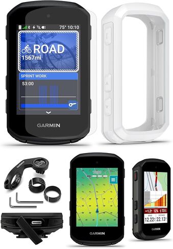 Garmin Edge 550 Compact GPS Cycling Computer Bundle - Vivid Color Display, Bike-Specific Mapping, Advanced Training & Performance with PlayBetter Silicone Case (Black) & HD Screen Protectors in Saudi Arabia