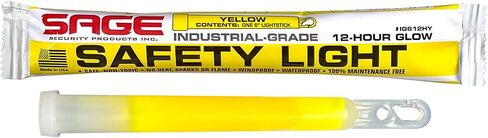 Yellow 6" Emergency Safety Glow Sticks -10 Pack in Saudi Arabia